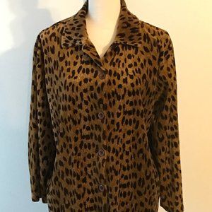 Vintage Liz Claiborne Lizsport  Leopard Print Jack
